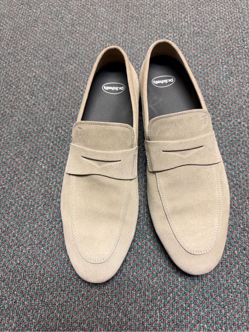 Tod's Taupe Suede Penny Loafers for Men
